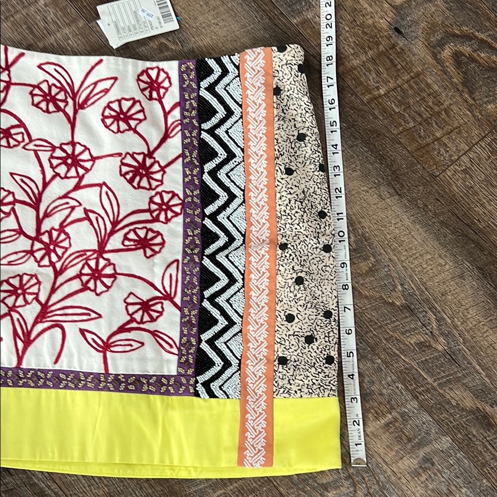 NWT Anthropologie Leif Notes Embroidered Multicolor Skirt - Picture 10 of 11